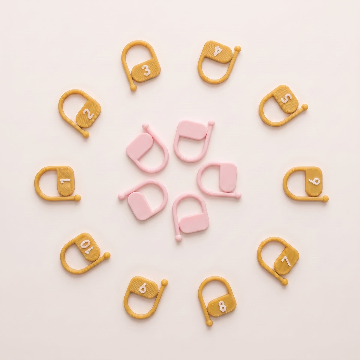 Set de 30 marcadores de punto: 20 numerados + 10 en blanco